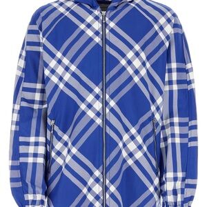 Burberry Blue Plaid Jacket